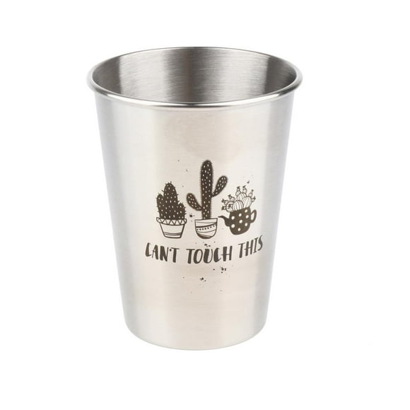 Vasos de material acero Inoxidable de Resistencia: Vasos Apilables con Capacidad de 350 Ml / 500 Ml, Vasos de Duraderos para Acampar, Mochiler 350ml Cola Vaso de pinta de acero inoxidable