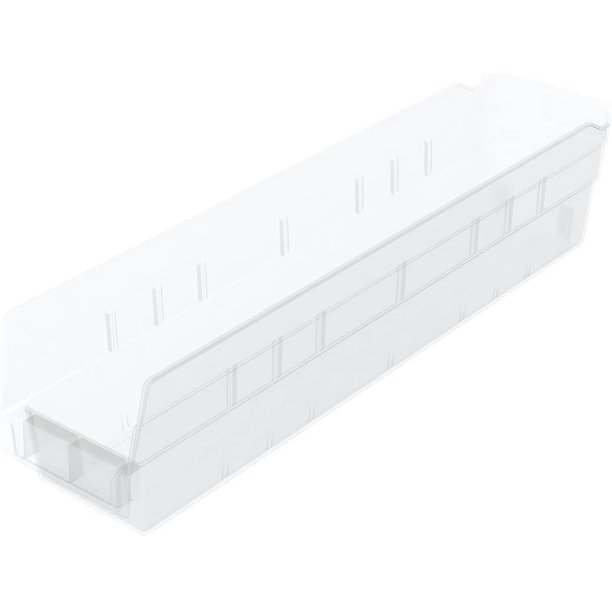 AkroMils Shelf Bins Plastic Organizer for Tools Craft Supplies, 18"x4