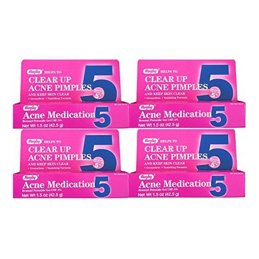 Rugby Acne Medication Benzoyl Peroxide Gel 5 % 1.5 oz