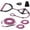 Pink&Black, variant on 75FT Wakeboard Rope and Handle, 4 Sections Adjustable Water Ski Ropes for Water Skiing, Floating Wakeboard Tow Rope Watersport Lines for Waterskiing, Wakeboarding, Kneeboarding
