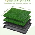 thumbnail image 3 of RLESO Dog Grass Pee Pads,Artificial Dog Grass Pads for Potty Tray,Fake Grass for Dogs to Pee On,Outdoor Indoor Pee Grass for Dog Potty(1418 Inch), 3 of 10