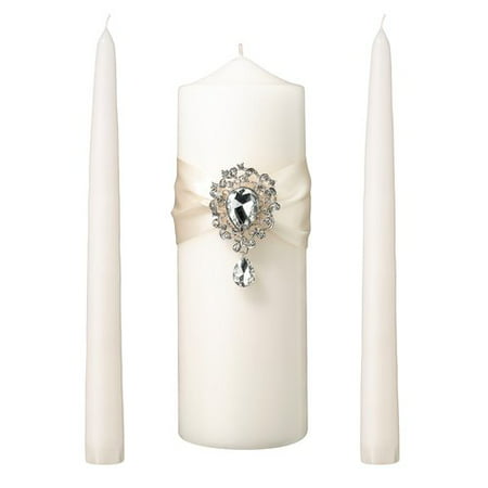 Lillian Rose Wedding Ceremony 3 Piece Unity Candles And Sand Set