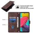 thumbnail image 4 of Compatible avec Samsung Galaxy M53 5G Étui en Cuir PU Classique Embossé avec Porte-Cartes Étui Antichoc, 4 of 5