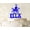 Blue, variant on """Birthday Custom Name Cake Topper"" With Octopus Figure Mirror White Cake Topper Cake Decorations Color Option Available 6""-7"" Inches Wide"