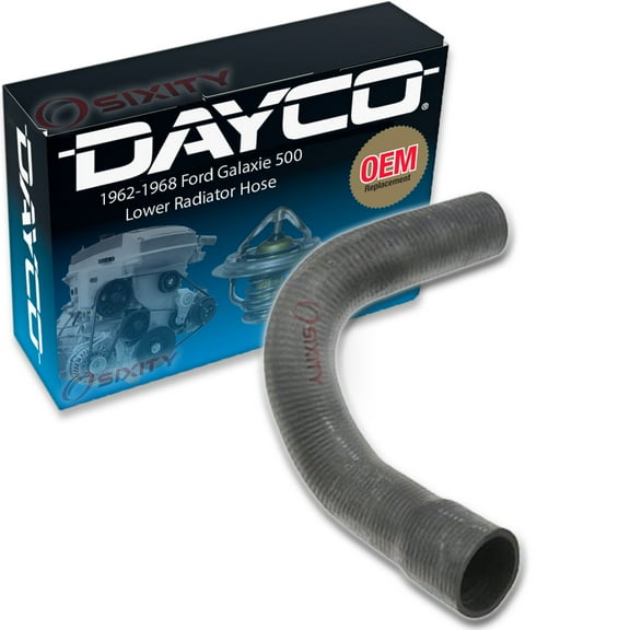 Dayco Lower Radiator Coolant Hose compatible with Ford Galaxie 500 5.8L 6.4L 6.6L 6.7L 7.0L V8 1962-1968