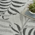 thumbnail image 2 of Nourison Garden Oasis Indoor/Outdoor Grey 6' x 9' Area Rug (6x9), 2 of 10