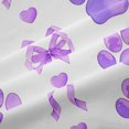 thumbnail image 5 of Homewish Cute Dog Paws Kitchen Curtains,Heart Bowknot Black Out Curtains Pack of 2 (42x63 Each),Purple, 5 of 6