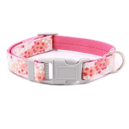 Dog Collar Spring Flowers Lovely Soft Collar For Small And Medium Sized Girls Boys Dogs