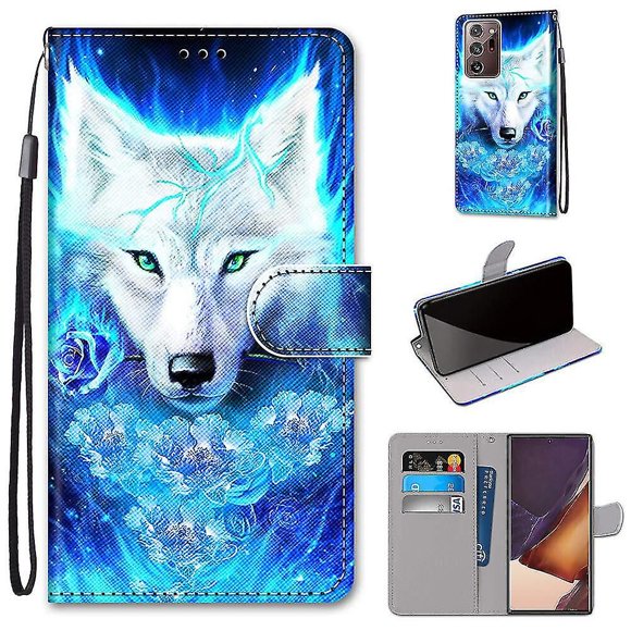 IyLTCO Samsung Galaxy Note 20 Ultra Rose Wolf Mobile Case