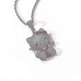 thumbnail image 1 of Hellokitty Diamond Necklace Pendant With High Quality Diamond Inlay Technique, 1 of 5