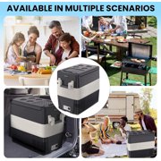Towallmark 12V Car Refrigerator, 53QT Portable Fridge Freezer for Camping, Truck, RV - 12 Volt Electric Cooler (50L) with Dual Power 12V/24V DC & 110-240V AC, 0℉~50℉