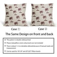 thumbnail image 3 of Burgundy Red Palm Tree Pillow Covers 20X20 Inch Set of 2 Coastal Tropical Plants Coconut Trees Decorative Pillow Cases Summer Beach Vintage Cushion Case Hawaiian Home Decor For Sofa Couch Outdoor, 3 of 6
