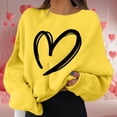 thumbnail image 2 of Valentines Sweatshirt Women Valentine Love Heart Graphic Long Sleeve Tshirts Valentine's Day Gifts Lover Loose Fit Outfit Blouses, 2 of 5