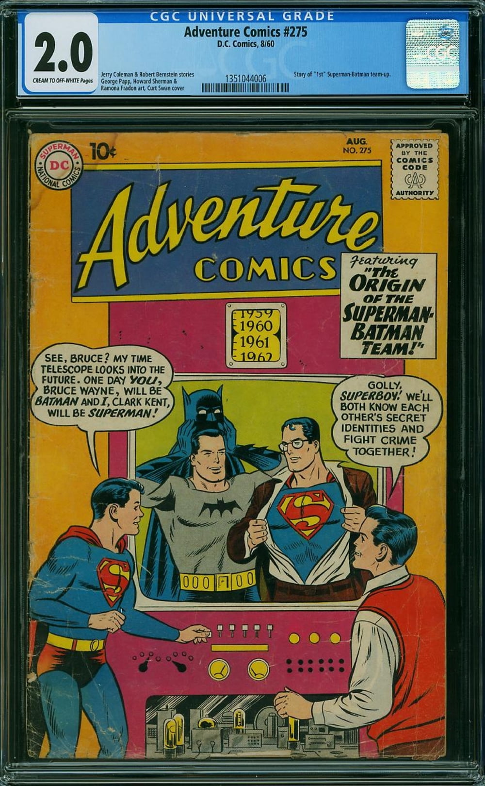 Cover of Adventure Comics #275