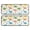 Dinosaur and Flower White Pattern, variant on Dinosaur and Flower Beige Pattern Anti Fatigue Kitchen Rugs Set Of 2, Non Slip Washable Decorative Floor Mats for Sink Laundry and Home Use, 17"x47"