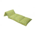 thumbnail image 4 of Rain Floor Pillow Lounger Cover, Numerous Repetitive Ornamental Open Beach Umbrella Motifs on Plain Backdrop, Nap Mat Printed Fabric Case for 5 Pillows, 88" x 36", Yellow Dark Seafoam, by Ambesonne, 4 of 5