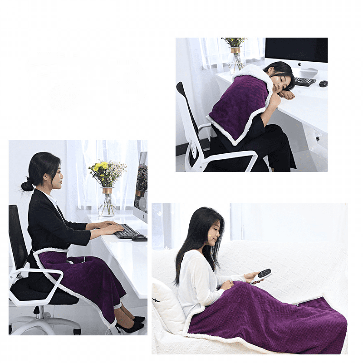 Heating Pad , Electric Weighted Heating Blanket for Back Pain Relief , Heat  Therapy 4 Heat Settings, Washable , Plug in, 34 x 24 - Walmart.com