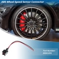 thumbnail image 3 of Conector del sensor de velocidad de la rueda ABS Unique Bargains para Dodge, Jeep, Ford y Mitsubishi, pigtail/socket de 2 pines 88861094/52125003AB, juego de cableado multiusos con fundas térmicas, 3 of 8