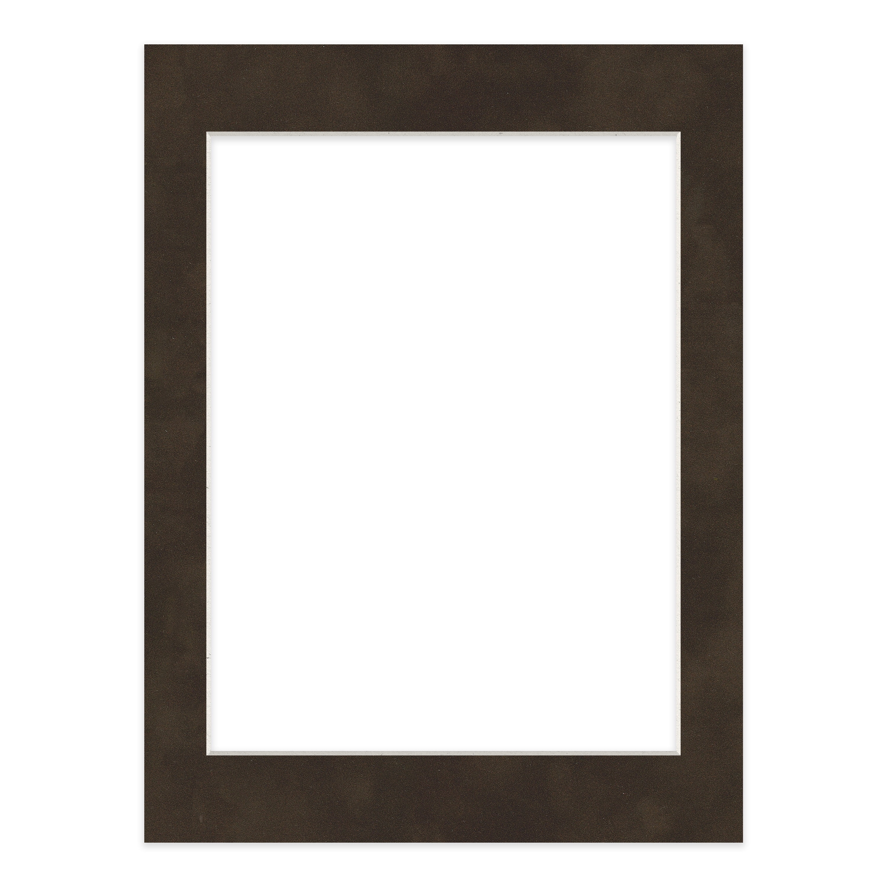 Brown Suede Picture Frame Mat for 18x24 Frames - Fits 12x18 Photos - 1 Mat