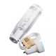thumbnail image 1 of 2x Universal LED 150mm Claro Crystal Bubble Gear Stick  Perilla Coche Macarena none, 1 of 7