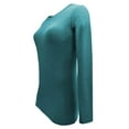 thumbnail image 4 of ACTIVE UNIFORMS Women's Under Scrub Tee Crew Neck Long Sleeve T-Shirt (Teal, Small), 4 of 6