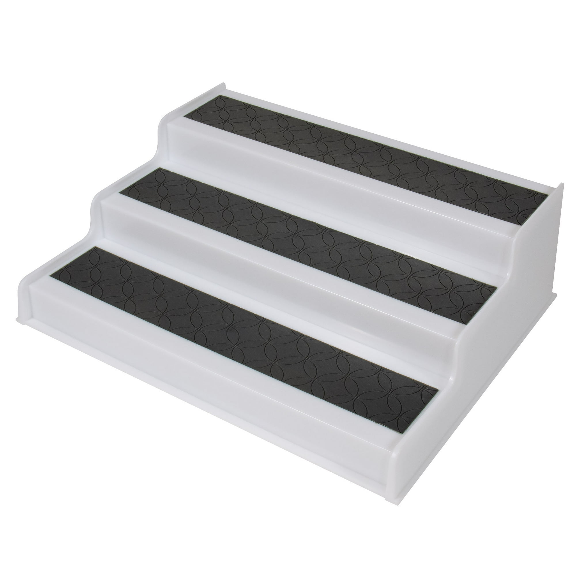 Mainstays 3-Tier Plastic Non-Slip Spice Rack Organizer, Kitchen Cabinet, Pantry and Countertop Spice Storage Shelf for Seasonings