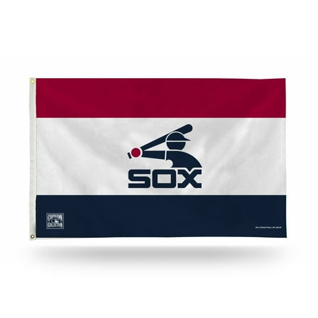 Chicago Baseball White Sox Cooperstown Batterman 3x5 Indoor Outdoor Banner Flag