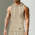 thumbnail image 2 of Afdoent Mens Tank Tops Men's Slim Sleeveless Lightweight Hoodie Sweatshirt Vest Hoodie Breathable, 2 of 9