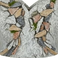 thumbnail image 5 of DecMode 15" x 16" Indoor Outdoor Gray Fiberglass Duck Planter with Stone Mosaic Design, 5 of 8