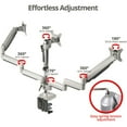thumbnail image 4 of SIIG Triple Monitor Aluminum Gas Spring Desk Mount, 4 of 5