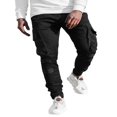 thumbnail image 1 of Men‘s Pockets Patchwork Cargo Trousers Color Block Casual Trousers Long Pants, 1 of 5