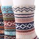 thumbnail image 5 of 5 pares de calcetines hasta la rodilla de mujer con estampado grueso de lana Vintage Otoño Invierno Likrtyny Para estrenar, 5 of 5