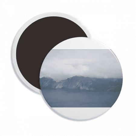 

Tianshan Tianchi Baiyun Art Deco Fashion Round Ceracs Fridge Magnet Keepsake Decoration
