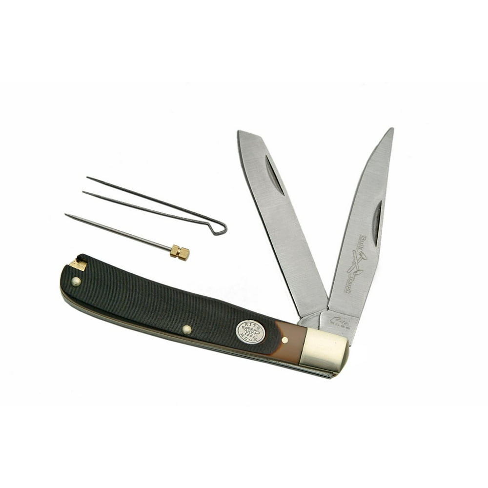 FOLDING POCKET KNIFE Rite Edge Tweezer + Pick Classic Camping Blade