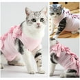 thumbnail image 4 of 1pcs printed model cat spay/neuter suit Cat postoperative suit weaning clothes Breathable pet clothes - L, 4 of 5