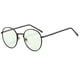 thumbnail image 2 of Montura de gafas, montura de gafas de metal redonda retro, gafas de ordenador con decoloración de luz azul, 2 of 5