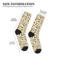 thumbnail image 3 of KLL Cute Bee Print Cool Socks Men's Women's Crew Socks Funny Crazy Novelty Stockings, 3 of 7