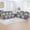 Grey-Couch+Loveseat, variant on Faux Leather Power Recliner Sofa Set, Home Theater Seating with LED Base Light, Cup Holders & Storage Console, Living Room Reclining Couch for Movie Room Black