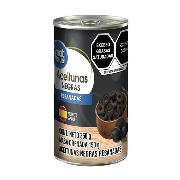Aceituna Negra GV rebanada 350gr