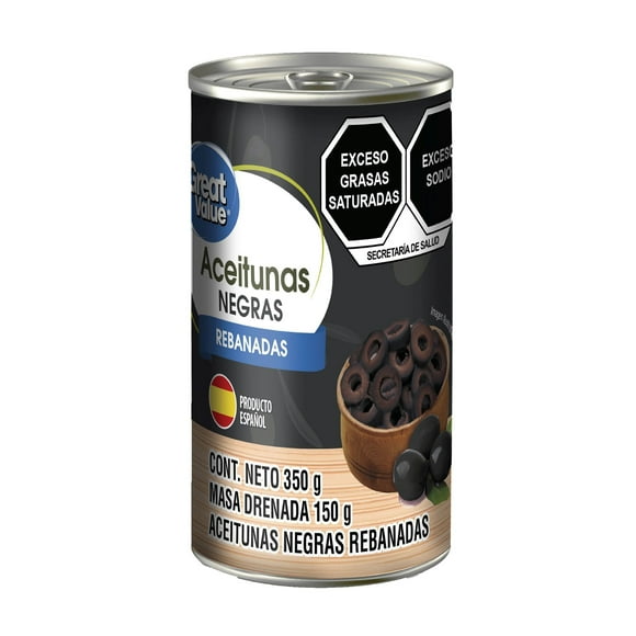 Aceituna Negra GV rebanada 350gr