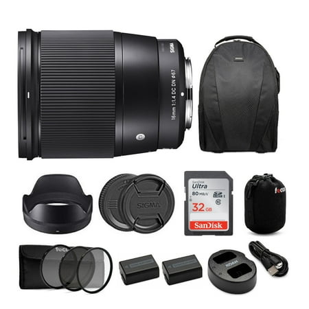 Sigma 16mm f/1.4 DC DN Contemporary Lens for Sony E Mount Cameras