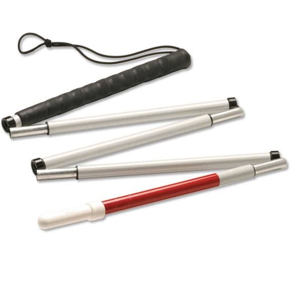 Ambutech Fiberglass 5-Section Folding Cane- Pencil- 62in