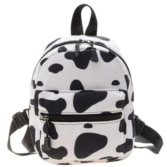 New Fashion Women Animal Pattern Printing Backpack Casual Small Handbags (D)