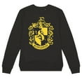 thumbnail image 2 of Harry Potter HP Hufflepuff Crest Women's Crew Sweatshirt, 2 of 6