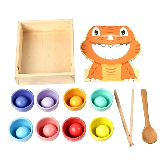 Bolas de arcoíris en vasos, juguete para clasificar colores, actividades de aprendizaje para niños y niñas, juguete para desarrollar habilidades
