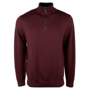 Men's Quarter Zip Merino Sweater-C-Small
