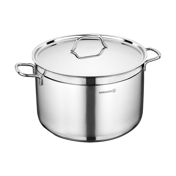 Korkmaz Alfa 2 Piece 8.5 Liter Stainless Steel Casserole Dish with Lid