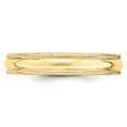 thumbnail image 3 of 14KY 4mm LTW Milgrain Half Round Band Size 5.5 in 14k Yellow Gold, 3 of 3