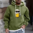 thumbnail image 2 of LpwkSSA Men's Sports Hoodies Graphic Print Long Sleeve Pullover Drawstring Hooded Sweatshirt Soft Fall Winter Sweatshirts With Pocket Green XXXL, 2 of 5