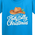 thumbnail image 4 of Inktastic Holly Dolly Christmas Cowboy Hat Festive Youth T-Shirt, 4 of 5